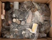 Coins world in big boxes - cannot be shipped - Kilos - Box with World coins incl. Thailand, North Korea, Belgium, Ireland, USA, Germany, etc., sorted ...