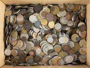 Coins world in big boxes - cannot be shipped - Kilos - Box with approx. 11 Kg World coins, better material