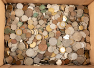 Coins world in big boxes - cannot be shipped - Kilos - Box various world coins, appr. 10 kilo