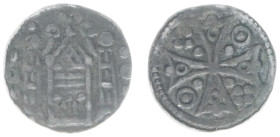Hertogdom Brabant - Emissies met uitsluitend stedelijke symbolen (1210-1280) - Denier ND (1210-1235) Vilvoorde (DW 171 / Vanhoudt G 123) - 0.54 gram -...