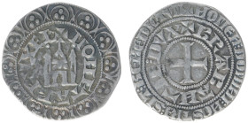 Hertogdom Brabant - Jan I (1268-1294) - Kasteelgroot or Gros au châtel ND (after 1285) Brussel (DW 298 / Vanhoudt G 197) – 3.31 gram – Obv. Castle sur...