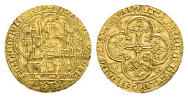 Hertogdom Brabant - Jan III (1312-1355) - Gouden Schild or Chaise d'or ND Antwerpen (1338) title Lodewijk van Beieren (W. 374-375 / Delm. 223 R1) - 4....
