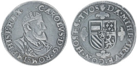 Hertogdom Brabant / Antwerpen - Karel V (1506-1555) - Zilveren Karolusgulden van 20 Stuivers ND (1553-1556) 2nd type (vGH 188-1 / Vanhoudt 225 R1 / De...