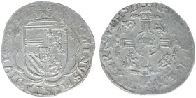 Hertogdom Brabant / Antwerpen - Philips II (1555-1598) - Dubbele Stuiver 1593 (vGH 219-1 / Vanhoudt 313) - 2.87 gram - 1 year type - VF+