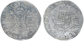 Hertogdom Brabant / Antwerpen - Albert & Isabella (1598-1621) - Patagon ND (1612-1621) (vGH 311-1a / Delm. 254 / Vanhoudt 619) - 27.68 gram - Obv. Cro...