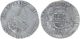 Hertogdom Brabant / Antwerpen - Philips IIII (1621-1665) - Dukaton 1650 (Delm. 284 / vGH 327-1b type II / Vanhoudt 642) - 32.23 gram - a.VF