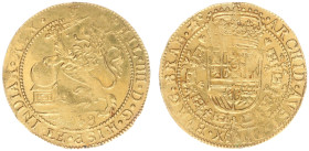 Hertogdom Brabant / Antwerpen - Philips IIII (1621-1665) - Souverain or Lion d'Or 1648 (vGH 325-1 / (Delm. 170 / Vanhoudt 638) - 5.52 gram - Obv. Lion...