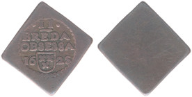 Hertogdom Brabant / Antwerpen - Stad Breda belegerd door de Spanjaarden onder Markies van Spinola (1624-1625) - - Siege coinage - 2 Stuivers 1625 unif...