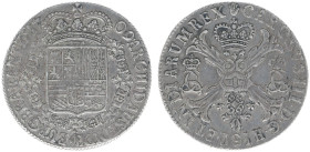 Hertogdom Brabant / Antwerpen - Karel III (1703-1711, troonpretendent Spanje) - Patagon 1709 reeded edge (Delm. 359 / vGH 377-1a / Vanhoudt 764 R1) - ...