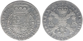 Hertogdom Brabant / Antwerpen - Karel III (1703-1711, troonpretendent Spanje) - Patagon 1710 reeded edge (Delm. 359b / vGH 377-1b / Vanhoudt 765 /R2) ...