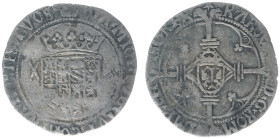 Hertogdom Brabant / Maastricht - Karel V (1506-1555) - Stuiver ND (1521-1542) Maastricht (vGH 192-2a / Vanhoudt 229 R1) – 2.79 gram – Obv. Crowned coa...