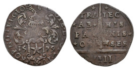 Hertogdom Brabant / Maastricht - Stad Maastricht belegerd door de Spanjaarden olv. Alexander Farnese (1579) - Siege coinage - 8 Stuivers 1579 (emissie...