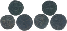 Hertogdom Brabant / Maastricht - Albert & Isabella (1598-1621) - Oord 1612, 1613 + 1614 (PW 9311 / vGH 298-2 / CNM 2.07.56 / Vanhoudt 603) - Total 3 p...