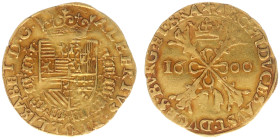 Hertogdom Brabant / Maastricht - Albert & Isabella (1598-1621) - Dubbele Albertijn 1600 mm. Star (CNM 2.07.46 / Delm. 163 R1 / vGH 284-2 / Vanhoudt 58...