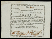 Banknotes Netherlands - Assignaten - Gouda, Stedelijk recepis van 22½ stuiver 1795 – printed in black with ornamented border (PL445.3 / P. B62 / Kolsk...