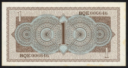 Banknotes Netherlands - 1 Gulden 1949 Convertible treasury note / Muntbiljet (Mev. 07-1b / AV 7.1b / PL7.b / P. 72) - #BQE 006646 - stains - UNC (ex c...