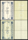 Banknotes Netherlands - 2½ Gulden 30.3.1915 Silver certificate / Zilverbon (Mev. 10-1 / AV 9.1 / PL11.p / P. 7) - serie AF - serie of 7 perforated PRO...