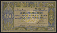 Banknotes Netherlands - 2½ Gulden 1918 Silver certificate / Zilverbon (Mev. 11-1a / AV 10.1a PL12.a1 / P. 12) - 1.7.1918 - serie A - UNC (ex collectio...