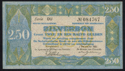 Banknotes Netherlands - 2½ Gulden 1.12.1922 Silver certificate / Zilverbon (Mev. 12-2 / AV 10.5 / PL13.b / P. 18) - aUNC.