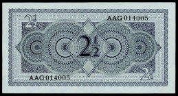 Banknotes Netherlands - 2½ Gulden 1949 Queen Juliana (Mev. 16-1a / AV 14.1b / PL17.b / P. 73) - Serie AAG - rare in this quality - XF/AU (ex collectio...