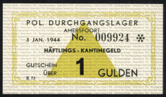 Banknotes Netherlands - Concentratiekampgeld - Amersfoort - 1 Gulden 1944 Kamp Amersfoort (T/J 401.03a / PL1200.3.a1) - star, no wmk. - UNC (ex collec...