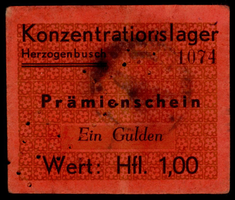 Banknotes Netherlands - Concentratiekampgeld - Vught - 1 Gulden ND (1943) - Konz...