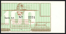 Banknotes Netherlands - Concentratiekampgeld - Westerbork - Westerbork 100 Cent 1944 Error (T/J 403.4 / PL1230.4.p1) - shifted print / cutting error, ...