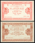 Banknotes Netherlands - Scheepsgeld - Kon. Rotterdamsche Lloyd NV - Koninklijke Rotterdamsche Lloyd NV - M.S. Willem Ruys 5 Cent 'U' NED CRT (PL1616.1...