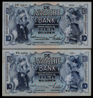 Banknotes Netherlands Oversea - Nederlands-Indië - 10 Gulden 1939 Javanese Dancers, type II (P. 79c / Mev. 141c / PLNI23.2c) - sign. Smits/Wichers - T...