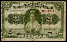 Banknotes Netherlands Oversea - Nederlands-Indië - 2½ Gulden 1 maart 1920 Treasury note / Muntbiljet Wilhelmina (P. 101 / Mev. 161b / PLNI19.2b) - # M...
