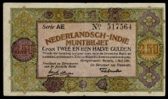 Banknotes Netherlands Oversea - Nederlands-Indië - 2½ Gulden 1 mei 1920 Muntbiljet / Treasury note (P. 104 / Mev. 164b / PLNI21.3b / H-125b) - #AE 517...