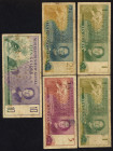 Banknotes Netherlands Oversea - Nederlands Nieuw Guinea - 1 Gulden 8.12.1954 Juliana (P. 11a / PLNG2.1a) (2) + 2½ Gulden 8.12.1954 Juliana (P. 12a / P...