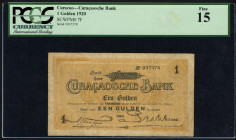 Banknotes Netherlands Oversea - Curaçao - Curaçaosche Bank - 1 Gulden 1920 (P. 7F / PLNA9.1 / Van Elmpt pag. 98-100) - # 037378 - stamped sign. of A.J...