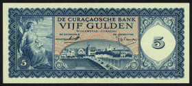 Banknotes Netherlands Oversea - Curaçao - 5 Gulden 25.11.1954 Willemstad (P. 38 / PLNA15.1a) - XF