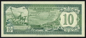 Banknotes Netherlands Oversea - Nederlandse Antillen - 10 Gulden 28.8.1967 Aruba (P. 8a / PLNA17.2a) - UNC (ex collection Vinkenborg)
