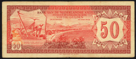 Banknotes Netherlands Oversea - Nederlandse Antillen - 50 Gulden 23.12.1980 St. Maarten (P. 18a) - F/VF