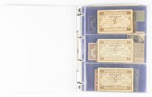 Banknotes Netherlands and Oversea in albums - Netherlands - Collection including Buiten Omloop Gesteld / Cancellations, error note, falsification and ...