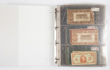 Banknotes Netherlands and Oversea in albums - Netherlands - Album banknotes Netherlands 1-100 Gulden 1938-1992 among which 10 Gulden 1924 Zeeuws Meisj...