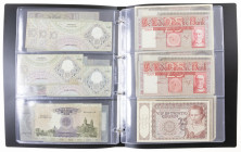 Banknotes Netherlands and Oversea in albums - Netherlands - Lot of 21 pieces aw. 10 Gulden 1933, 20 Gulden 1939, 25 Gulden 1931, 1940, 1943, 50 Gulden...