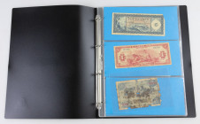 Banknotes Netherlands and Oversea in albums - Netherlands Oversea - Small collection banknotes Curacao/Antillen among which 25 Cent 1897 Meyer & Arauj...