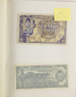 Banknotes Netherlands and Oversea in albums - Netherlands Oversea - Album banknotes Indonesia 1945-1982 among which 100 + 1000 Rupiah 1952, Soekarno 5...