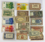 Banknotes Netherlands and Oversea in boxes - Netherlands - Box with various pre- and post-war banknotes Netherlands a.w. 5x 1 Gulden 1945, 18x 2½ Guld...