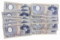 Banknotes Netherlands and Oversea in boxes - Netherlands - 10 Gulden 1943 Steelmaster / Staalmeester (Mev. 43-1 / AV 32.1 / PL40 / P. 59) - Total 25 p...