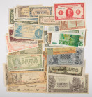 Banknotes Netherlands and Oversea in boxes - Dutch Indies / Indonesia - Small box banknotes Neth. East Indies/Indonesia among which 1 + 2½ Gulden 1940...