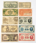 Banknotes Netherlands and Oversea in boxes - Dutch Indies / Indonesia - Small lot banknotes Neth. East Indies among which 1, 5 and 10 Gulden 1943, 100...
