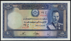 Word Banknotes - Afghanistan - 50 Afghanis SH1318 (SH1325/1939) King Muhammad Zahir (P. 25a) - aUNC