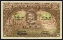 Word Banknotes - Angola - 20 Angolares 14.8.1926 Salvador Correia at center (P. 73) - XF.