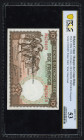 Word Banknotes - Belgian Congo - 10 Francs 10.7.1942, Dancing Watusi at left, Soldiers on parade on reverse. with Émission ovpt 1942 (P. 14Ba) - PCGS ...
