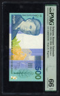 Word Banknotes - Belgium - 500 Francs ND (1998) Rene Magritte (P. 149a) - PMG Gem Uncirculated 66 EPQ.