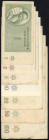 Word Banknotes - Czechoslovakia - Theresienstadt (Terezin) - 1 + 2 + 5 + 10 + 20 + 50 + 100 Kronen 1943 (Feller CZ 650-656) - VF and better - Total 7 ...